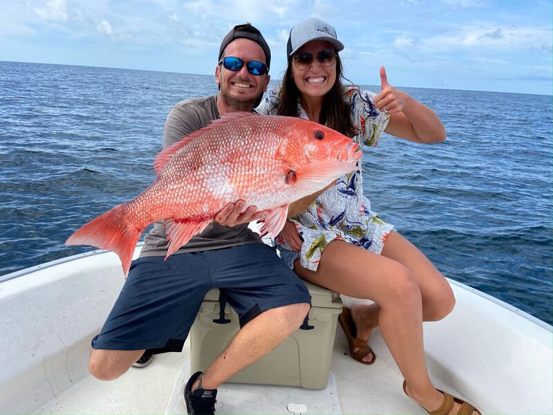 Captain Nick on opening day of Red Snapper Gulf Fishing